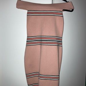 Revolve midi off the shoulder dress!